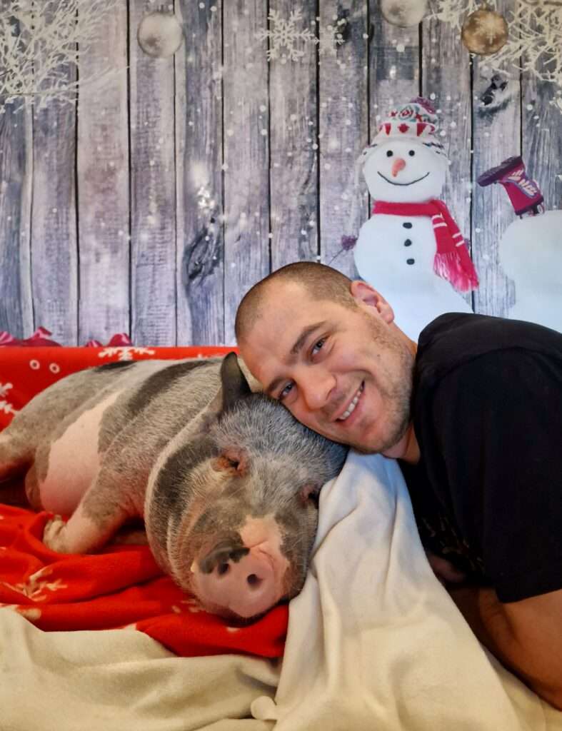 humain et son animal pour noel