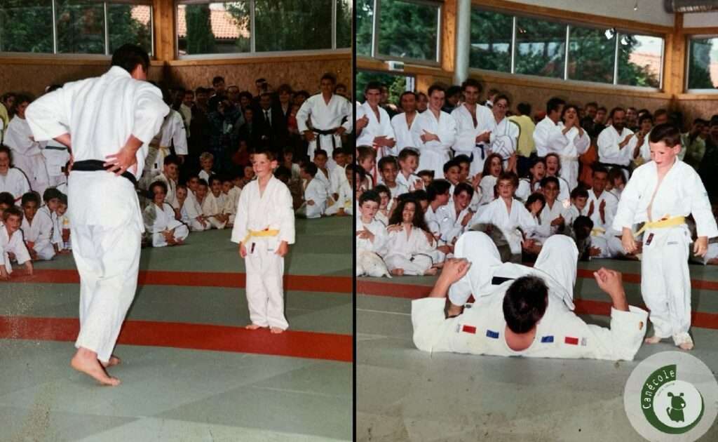 enfant et adulte au judo